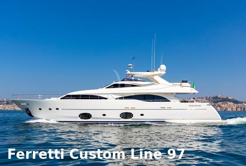 Motorboot Ferretti Custom Line 97 Bild 1